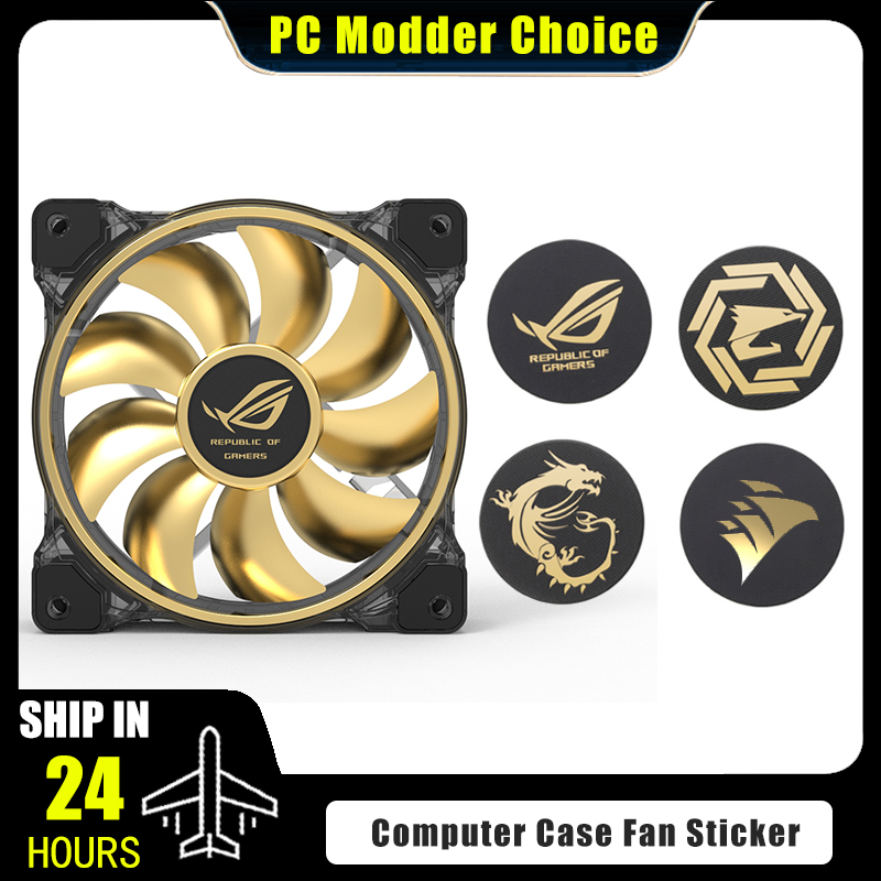 Pc Gaming Msi - Computer Case Fan Logo Sticker, ROG