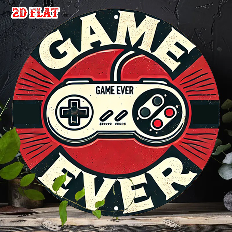 Gaming Controller - 2D Flat 1pc Retro Gaming Round