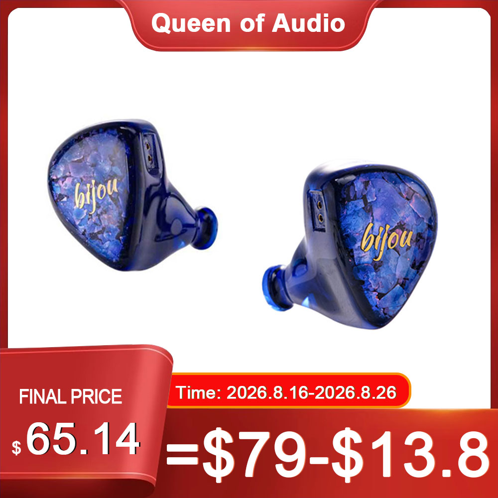 Pc Gaming Earphones - New QoA Bijou Headphone 1DD+1BA+1BCD In