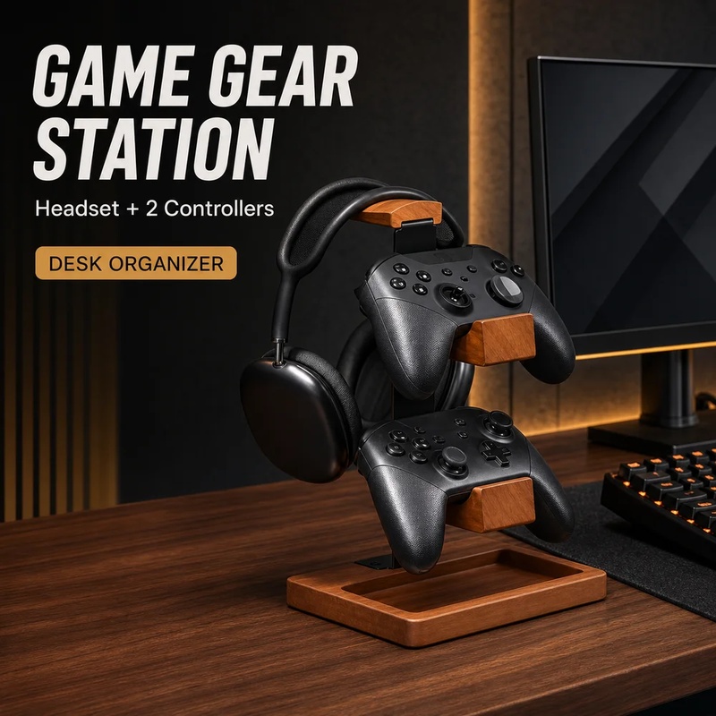 Pc Gaming Earphones - Wooden Headphone Stand Gaming Headset Holder