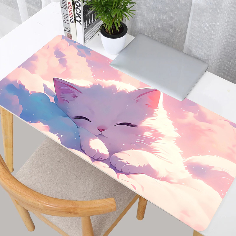 Pc Gaming Cloud Free - Mouse Pad Laptop Kawaii Anime White