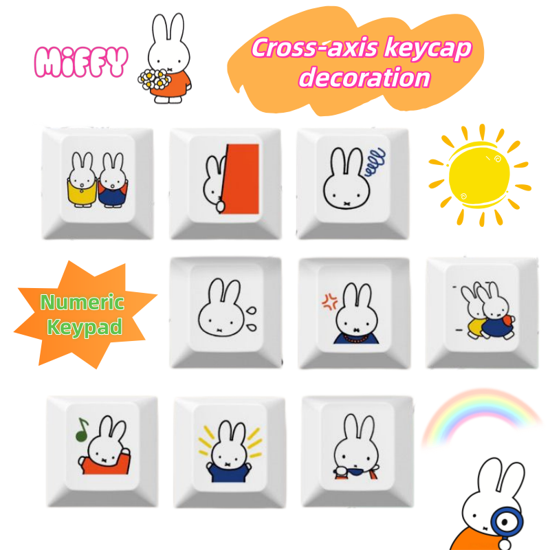 New Miffy rabbit cartoon cute  - Custom Keycaps recension och pris