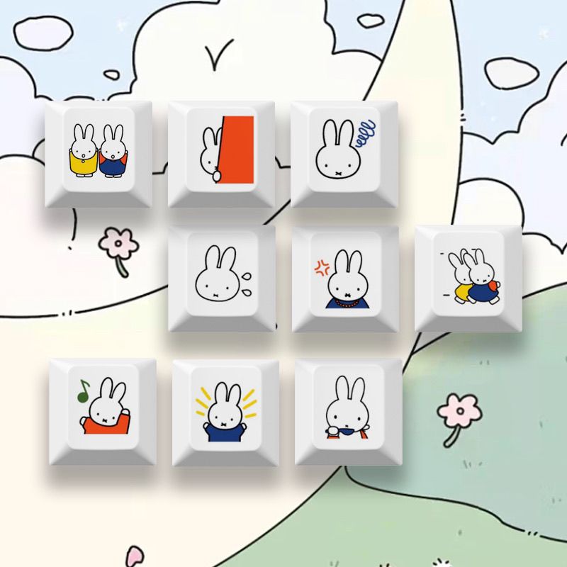 New Miffy rabbit cartoon cute  - Custom Keycaps recension och pris