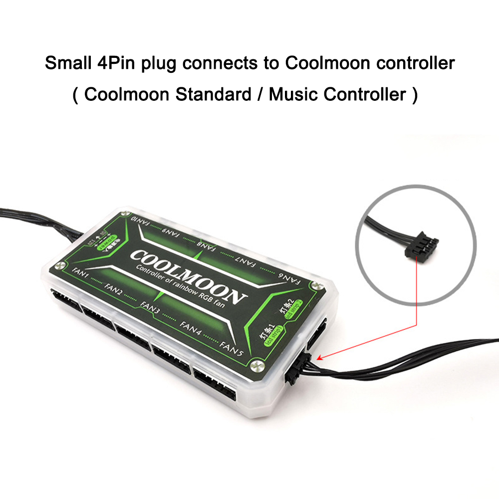 Coolmoon 5V Small 4PIN RGB LED - Pc Gaming Msi recension och pris