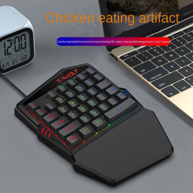 T-WOLF TF900 One Handed Keyboa - Pc Gaming Set recension och pris