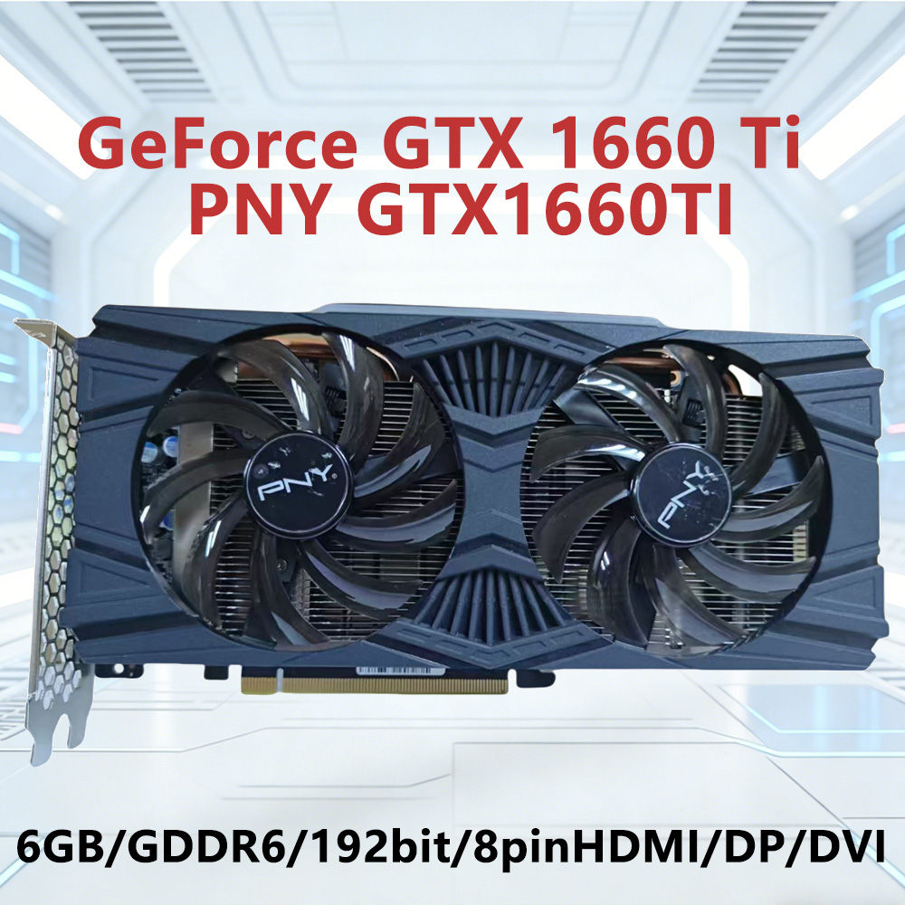 PNY GeForce GTX 1660 Ti 6GB GD - Pc Gaming Ff recension och pris