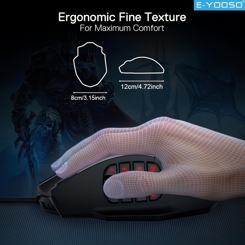 E-YOOSO RGB Wired Gaming Mouse - Pc Gaming Editing recension och pris