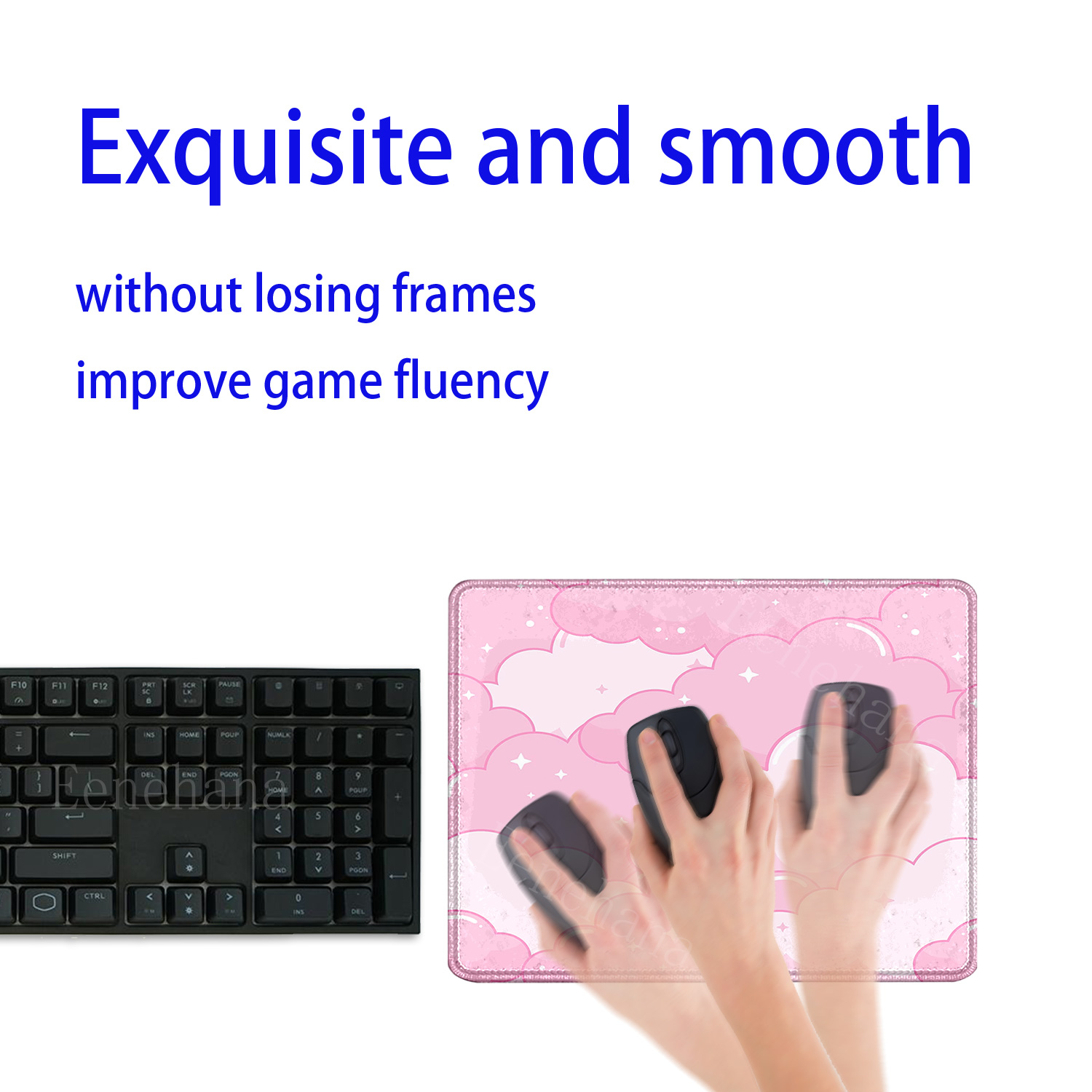 Cute Pink Clouds Small Size Mo - Pc Gaming Cloud Free recension och pris