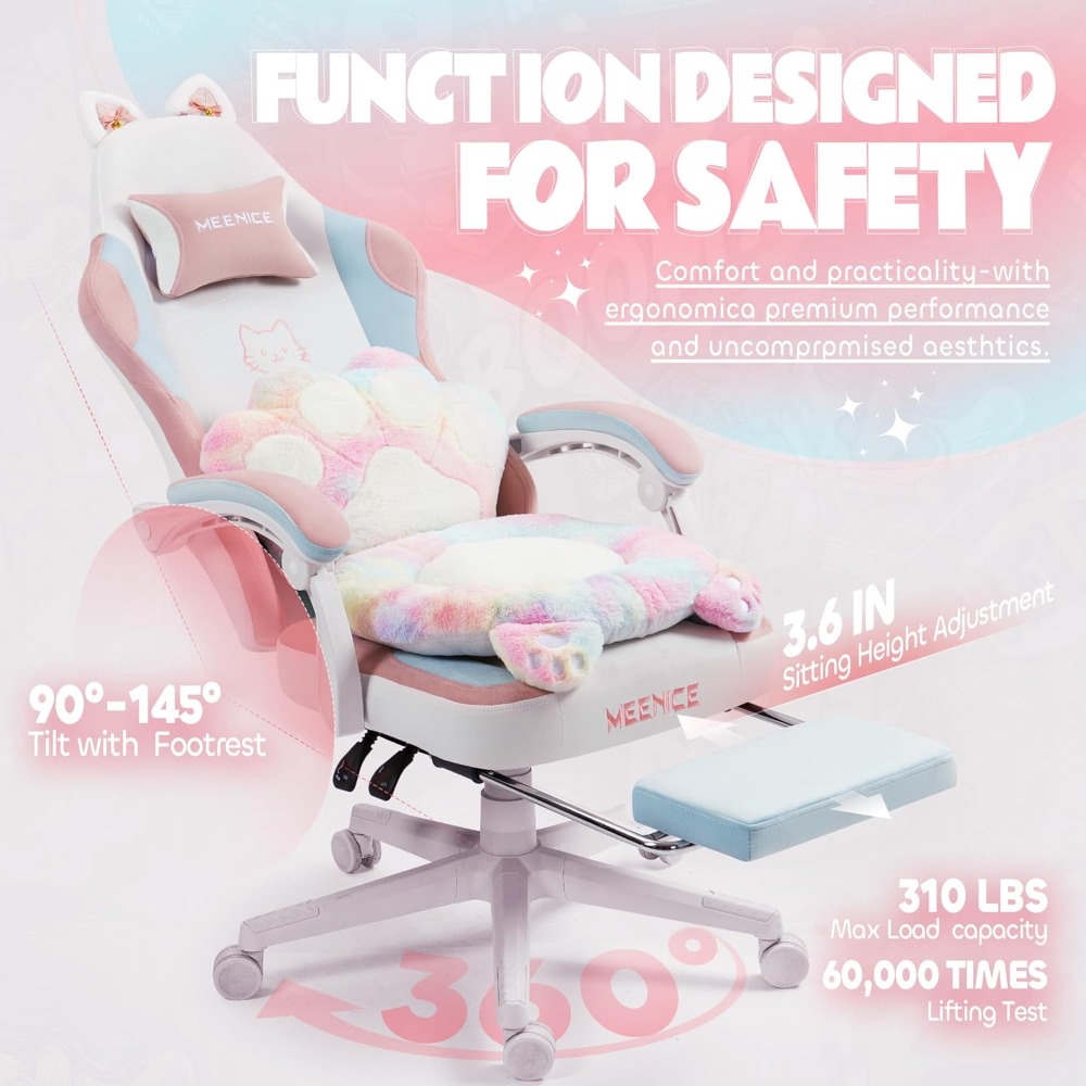 Gaming Chair Cute with Cat Ear - Pc Gaming Chair recension och pris