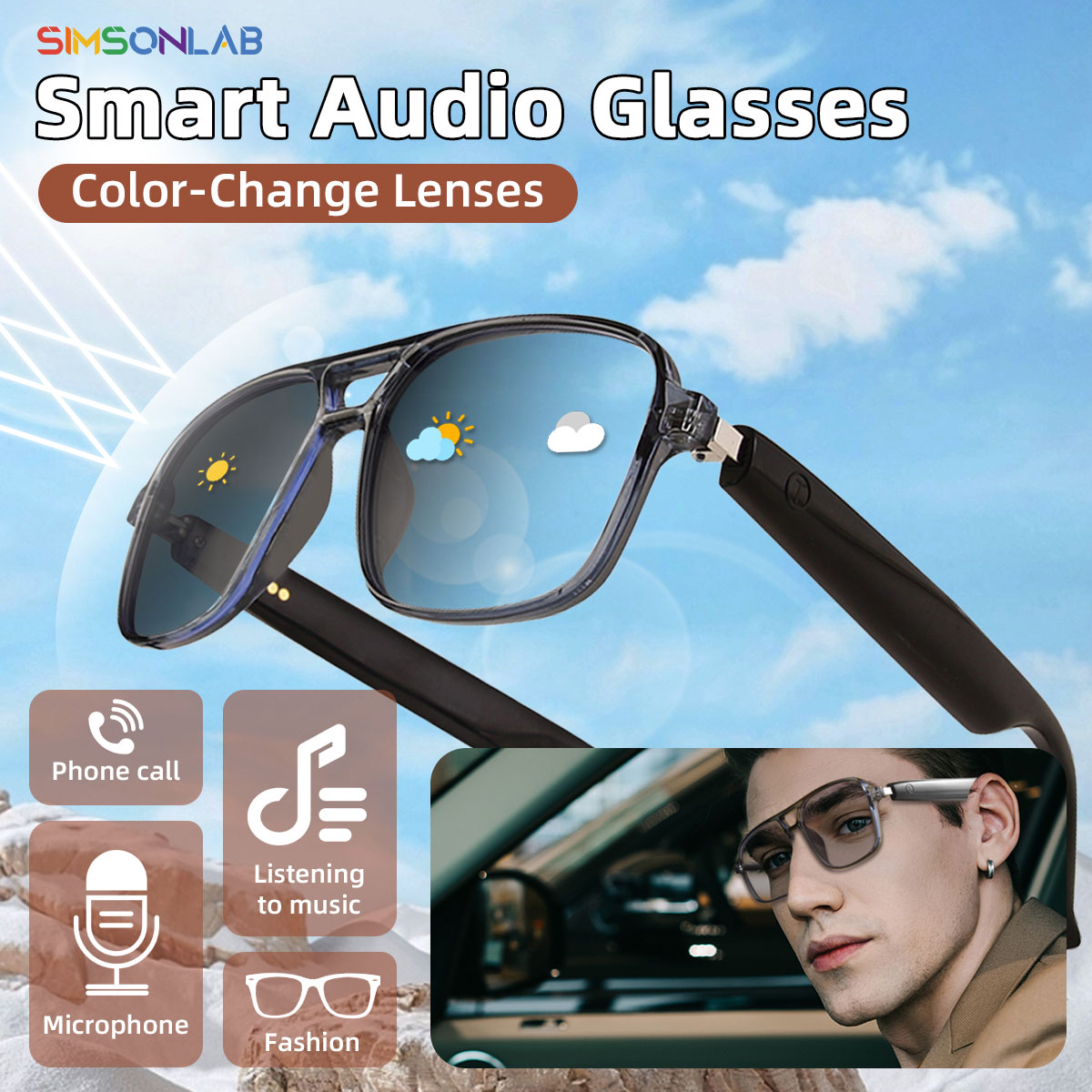 2025 NEW Smart Glasses Ai Voic - Gaming Controller recension och pris
