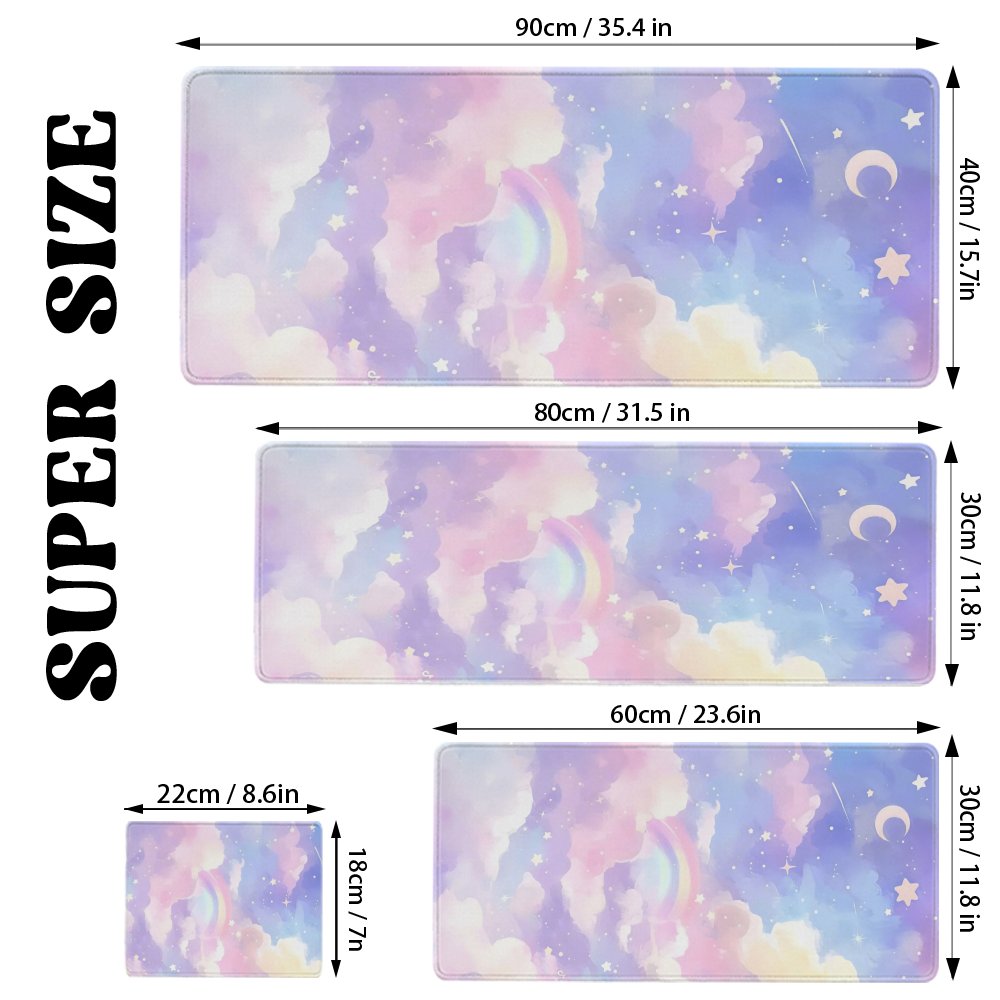 Pastel Rainbow Cloud Stars Ext - Pc Gaming Cloud Free recension och pris