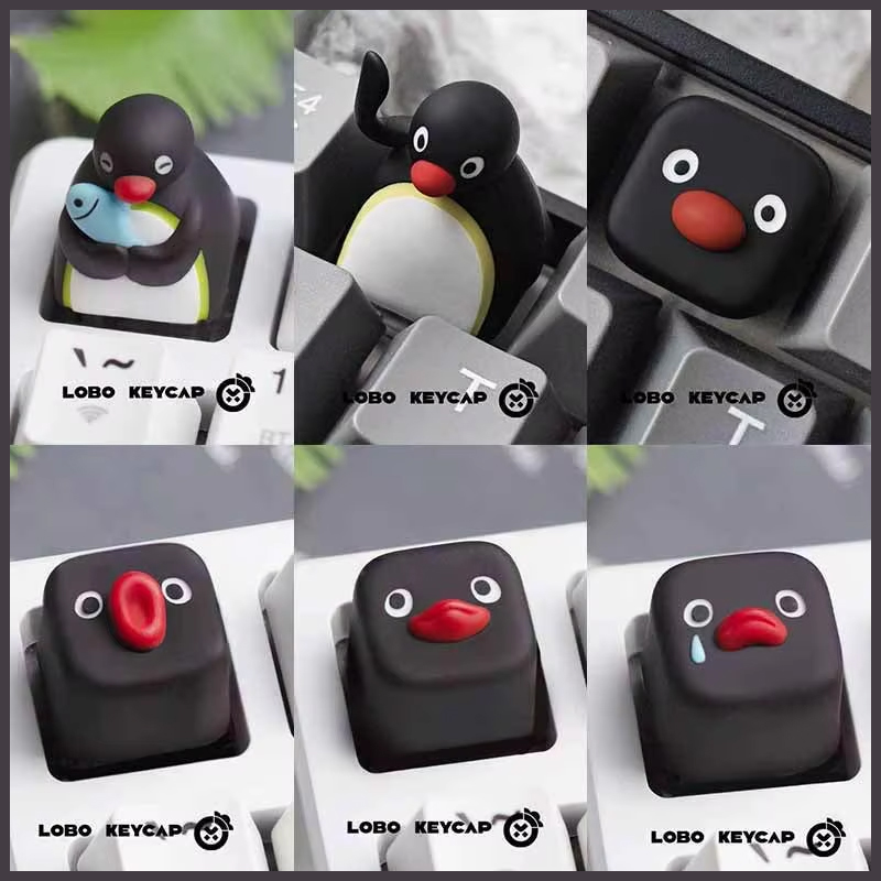 Cute Penguin Image Pingu Serie - Custom Keycaps recension och pris
