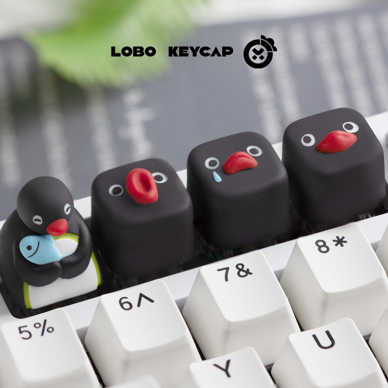 Cute Penguin Image Pingu Serie - Custom Keycaps recension och pris