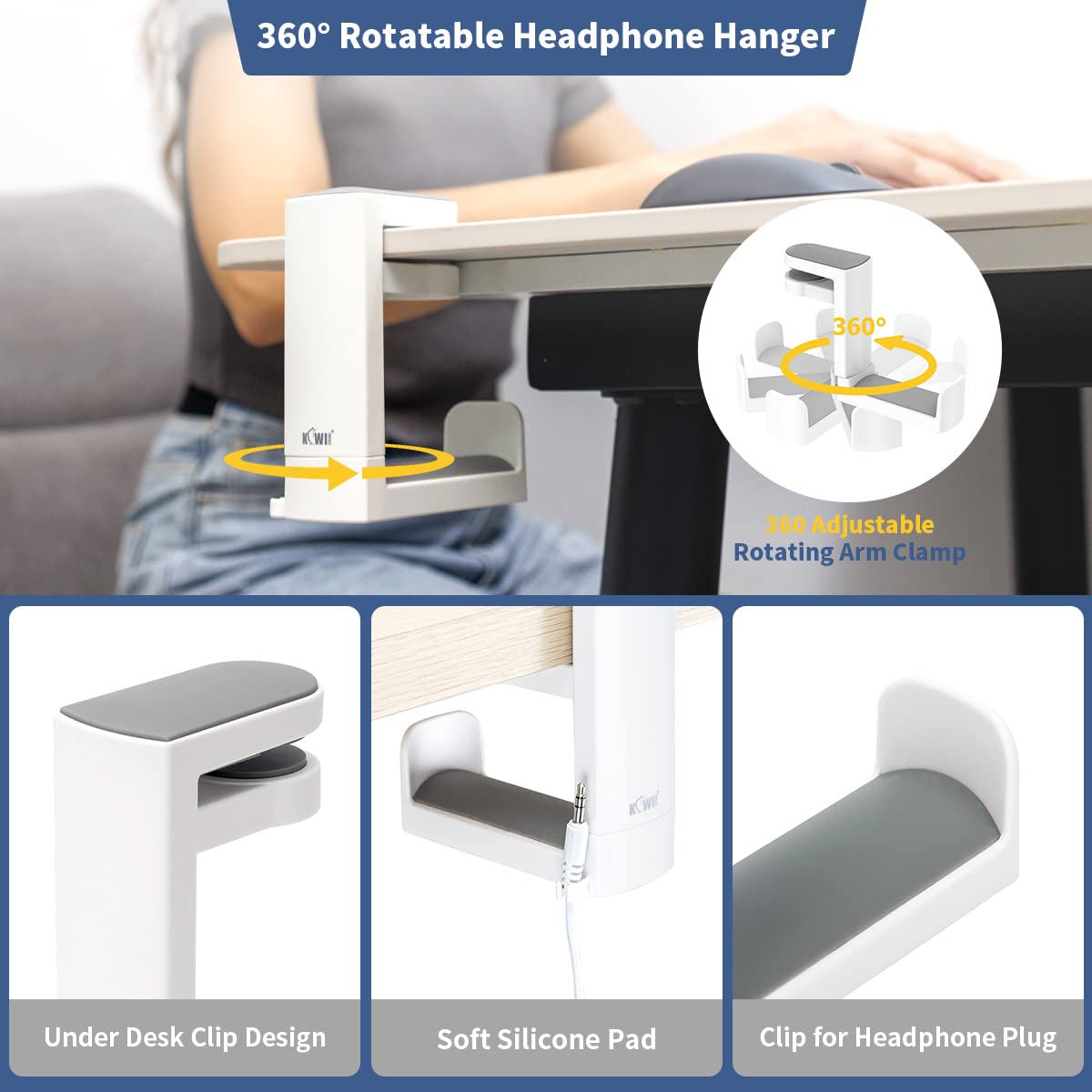 360° Rotating Headphone Stand  - Pc Gaming Earphones recension och pris