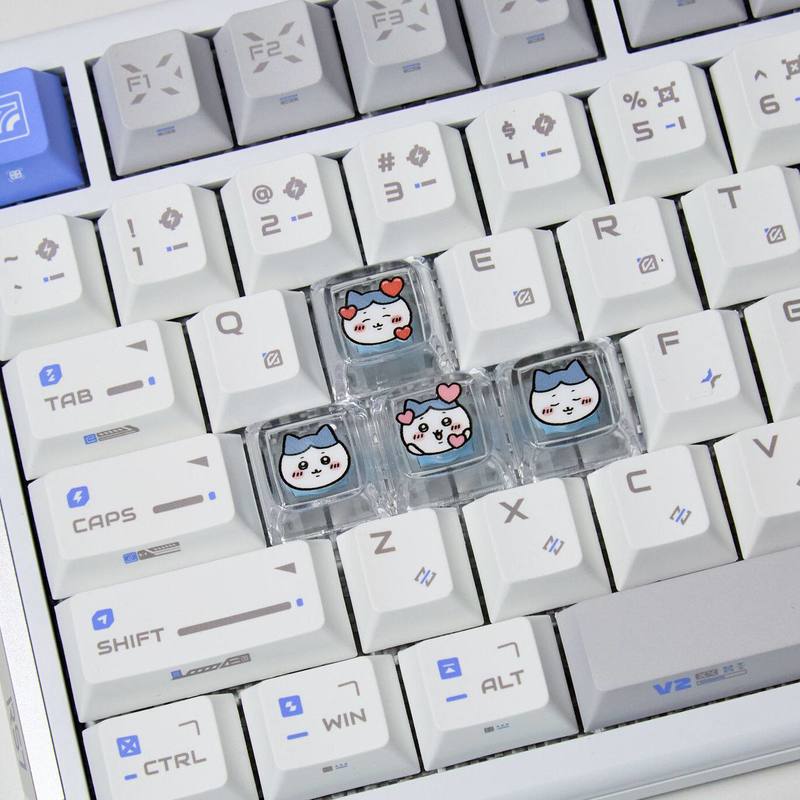 Chiikawa 4 Pcs Handmade Transp - Custom Keycaps recension och pris
