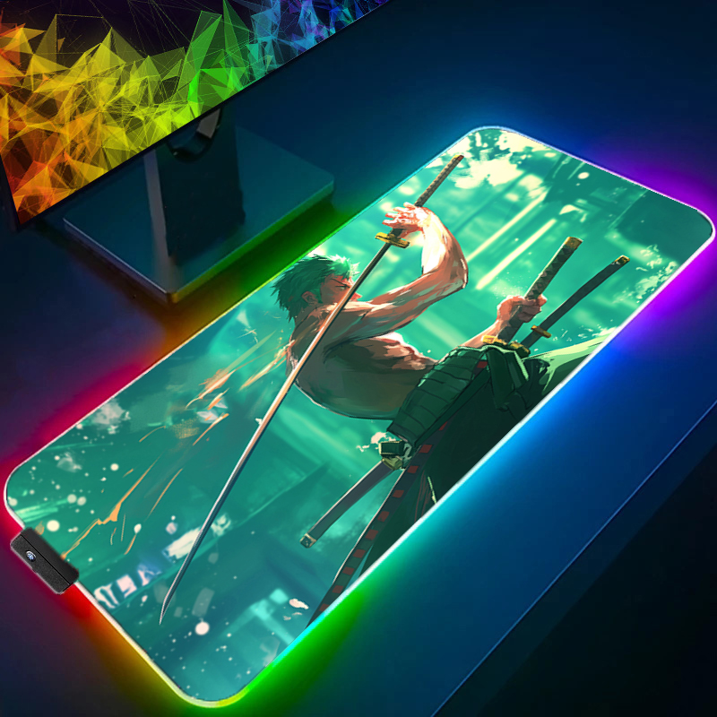 ONE PIECE Zoro Mouse Pad RGB G - Pc Gaming Set recension och pris