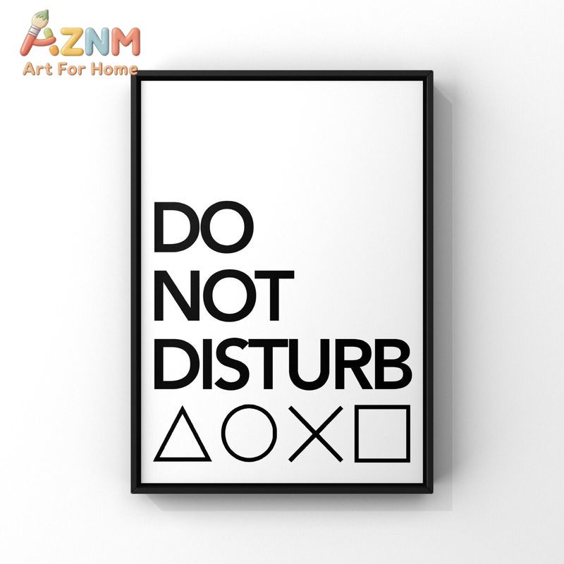 AZNM Black White Gaming Canvas - Gaming Controller recension och pris