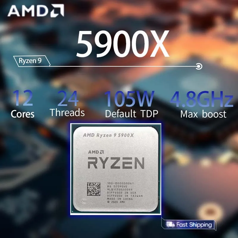 AMD Ryzen 9 5900X R9 5900X 3.7 - Amd Cpu Ryzen 9 recension och pris