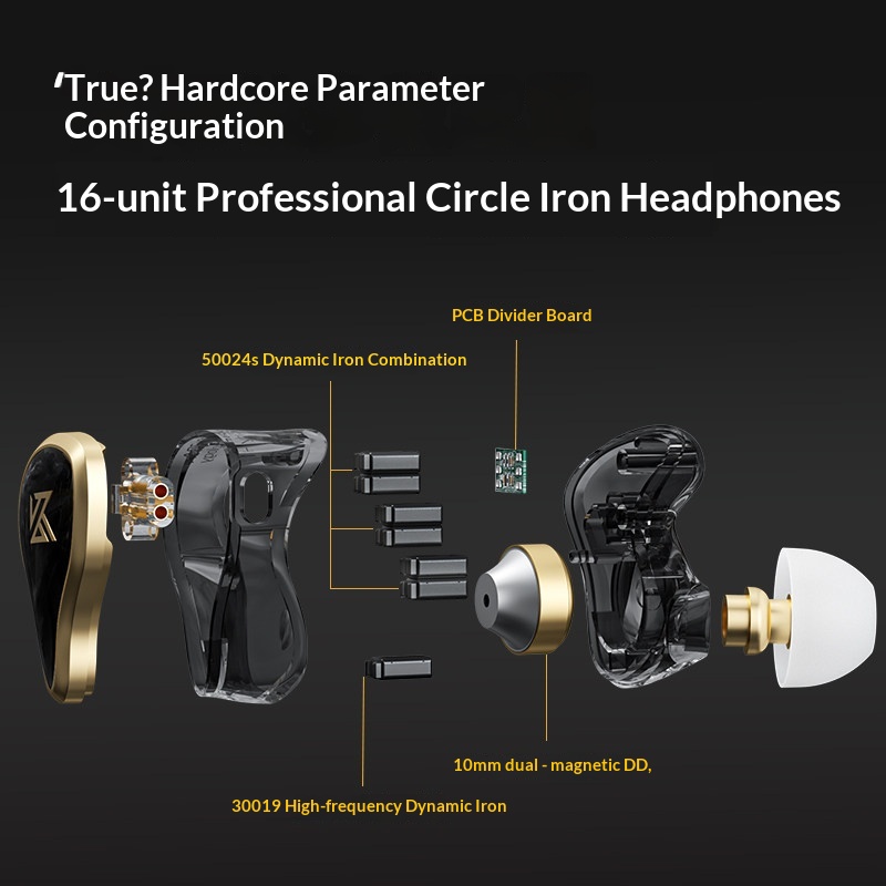 KZ ZAS Metal Wired Earphone 16 - Pc Gaming Earphones recension och pris