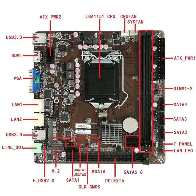 B365 Mini-ITX Motherboard LGA  - Pc Gaming Ff recension och pris