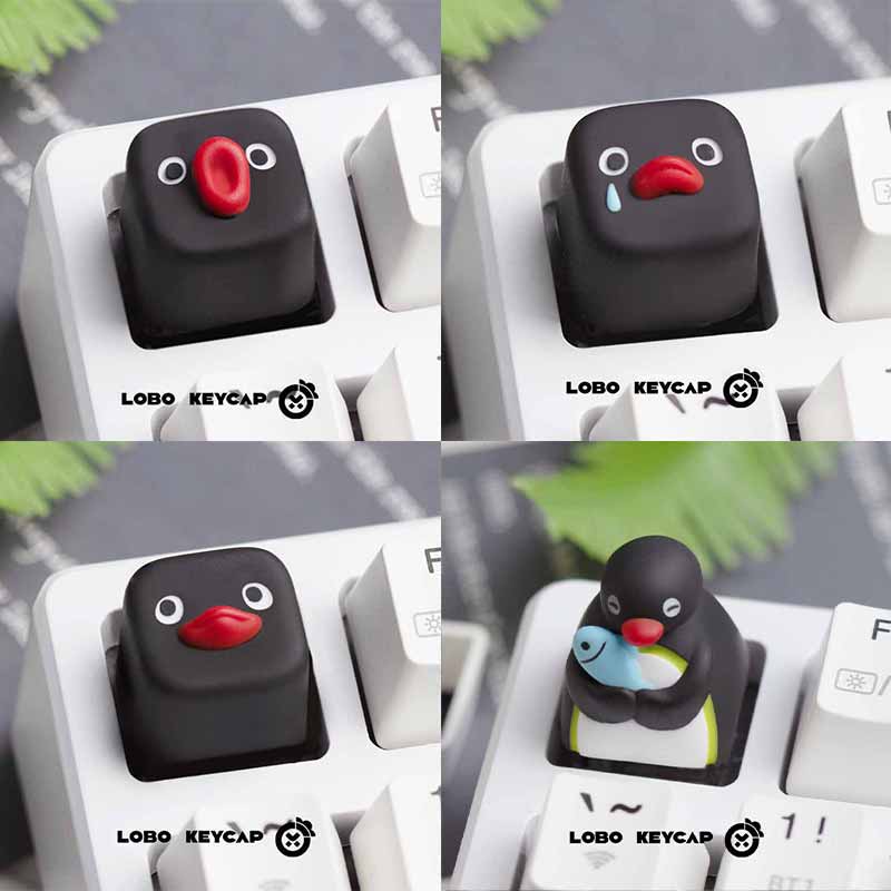 Cute Pingu Anime Series Pengui - Custom Keycaps recension och pris