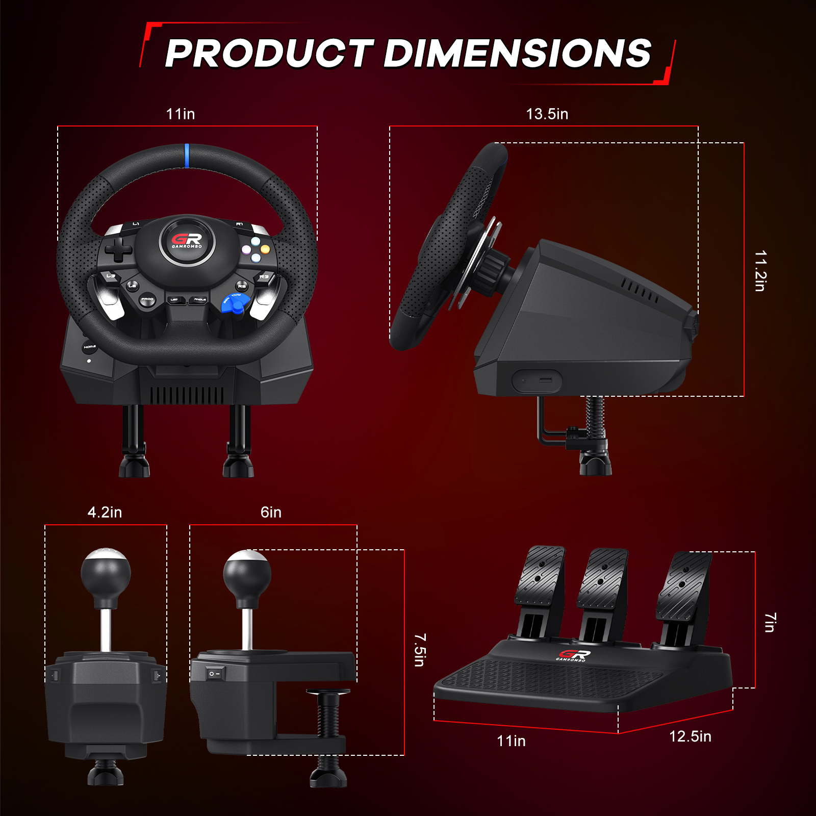 F127 Gaming Steering Wheel For - Pc Gaming Set recension och pris