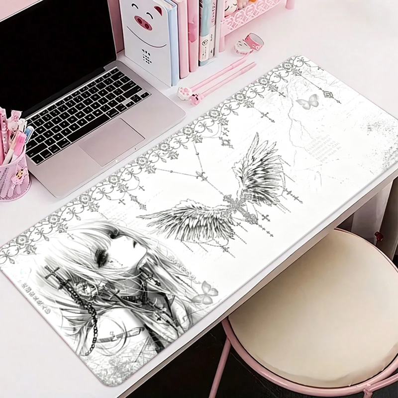 Leather Mousepad Black White A - Pc Gaming Desk recension och pris