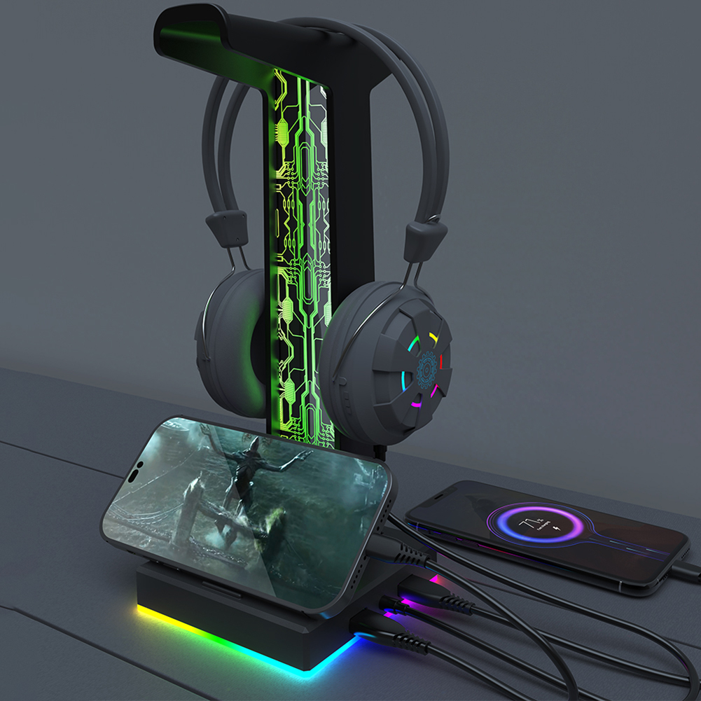 RGB Gaming Headphone Stand Dua - Pc Gaming Simulator recension och pris