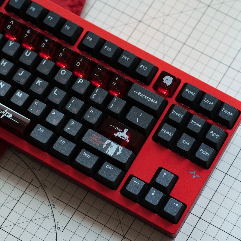 Soviet Black Theme Keycaps Set - Pc Gaming Set recension och pris