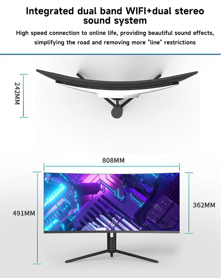 34 Inch 4K Curved Screen Deskt - Pc Gaming Set recension och pris